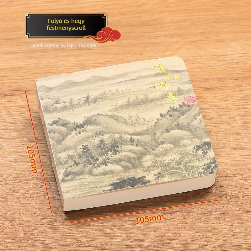 Kínai stílusú notesz vonalas kötésű, papírborító, Dowling papír, 80 g/m², 100–200 oldal
