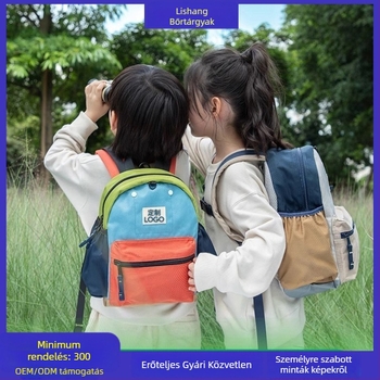 Személyre szabott SHUKIKU gyerek hátizsák, mini óvodai táska, nylon anyag, kapacitás kevesebb mint 20 L, cipzárral záródó, vízálló, kopásálló, két vállpánt, logó nyomtatás elérhető