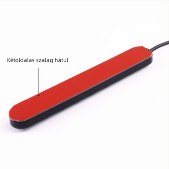 Motorkerékpár LED dekoratív fénycsík, öntapadós, több módú világítással, menet- és féklámpa, 12V, ABS ház, SX-155