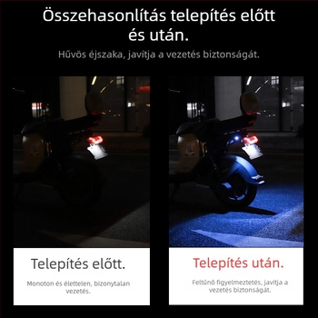 LED hátsó lámpák motorkerékpárokhoz és elektromos járművekhez, stroboszkóp fények, dekoratív LED elemek a radiátorrácson