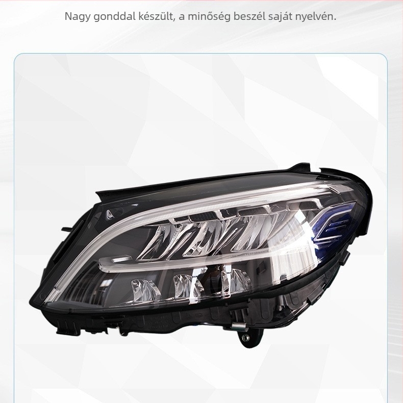 Mercedes‑Benz W205 C300 első fényszórói (LED, 12V, 12W, PC ház, 2017–2021)