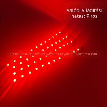 Autó belső RGB hangvezérléses atmoszferikus fény, szilikon, modell One drag four 12SMD, feszültség 12V, áram 0.25A, testreszabható feldolgozás