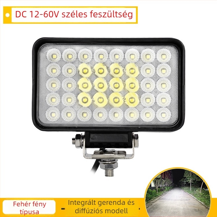 40-LED munka világítás töltőgépekhez és ásókhoz, 5 hüvelykes ütésálló reflektor építőipari gépekhez