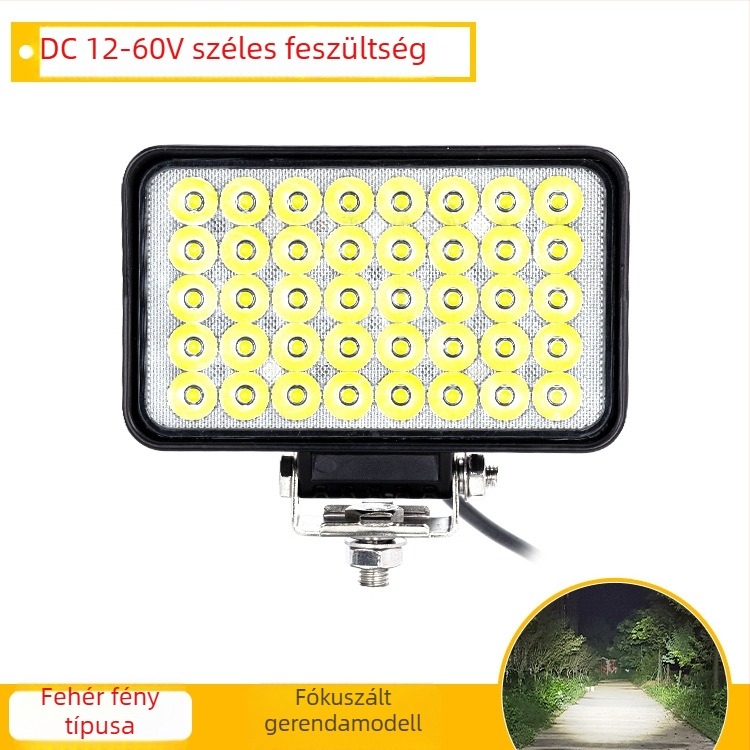 40-LED munka világítás töltőgépekhez és ásókhoz, 5 hüvelykes ütésálló reflektor építőipari gépekhez