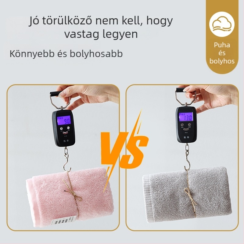 Kanghao 100% pamut arc törölköző, sima szövés, 80-100 g, babák és felnőttek számára
