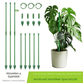 Mászó pergola rózsák és Monstera számára, beltéri növényállvány műanyag üvegszálas rúddal