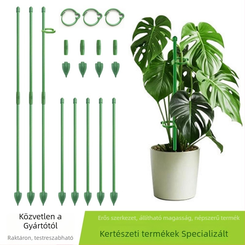 Mászó pergola rózsák és Monstera számára, beltéri növényállvány műanyag üvegszálas rúddal