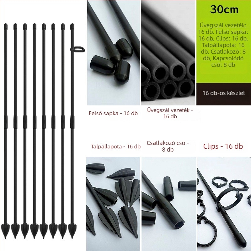 Mászó pergola rózsák és Monstera számára, beltéri növényállvány műanyag üvegszálas rúddal