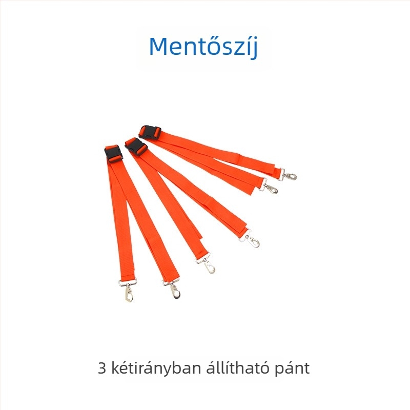 Vízi mentési hordágy készlet gerinclemezzel, összecsukható műanyag hordágy, PE fej- és nyakmerevítővel — Márka Three Tails, Modell SWY-SYJYDJ-01