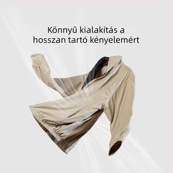 SKAH könnyű, minimalist férfi kabát álló gallérral, őszi-téli 2024, szélálló, kültéri szabadidős dzseki
