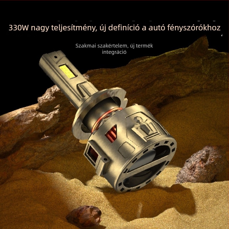 330W LED autófényszóró H7/H4/H11-hez – 33 000 lm, 12–24 V, IP68, alumínium ház