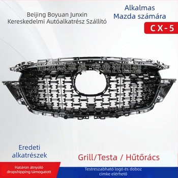 Mazda CX-5 2021–2022 első hűtőmaszk, ABS műanyag, radiátorhoz szerelhető, Alkatrész szám KBST50719