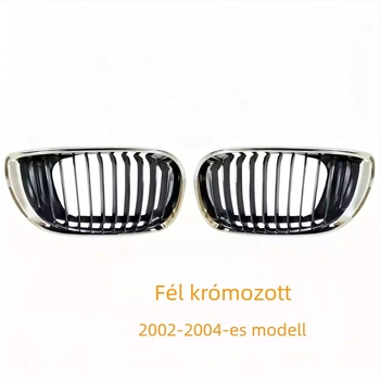 BMW 3-as sorozat E46 első hűtőmaszk — Pig Nose kettős vese stílus