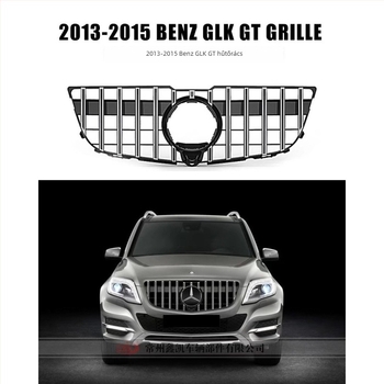 Mercedes-Benz GLK 2013-2015 csillagmintás GT első radiátorrács, ABS műanyag, lökhárítóra szerelve
