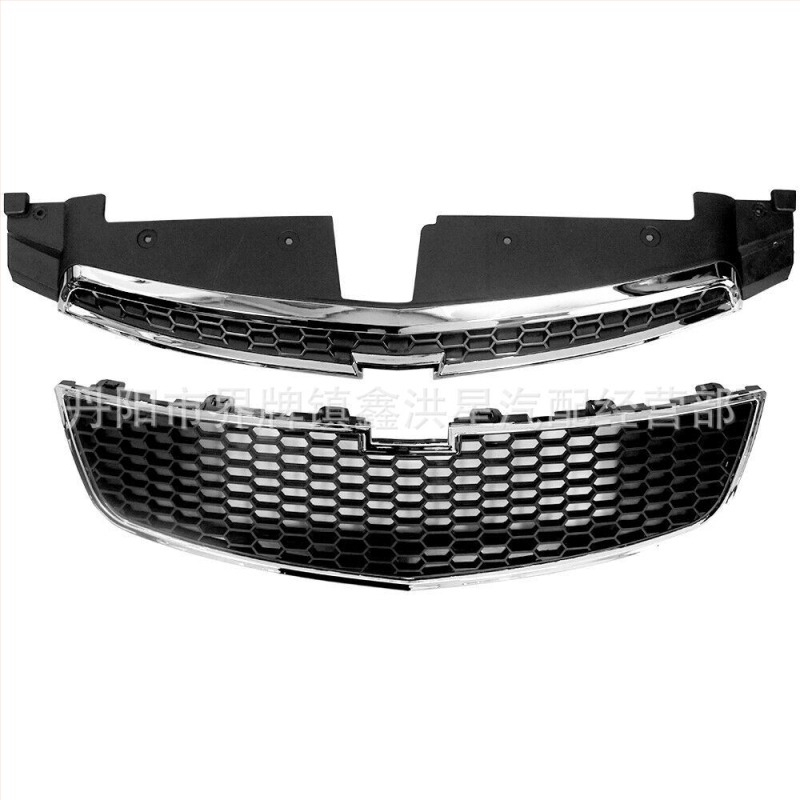 Felső grille Chevrolet Cruze 2009-2014, ABS műanyag, lökhárítóra szerelhető