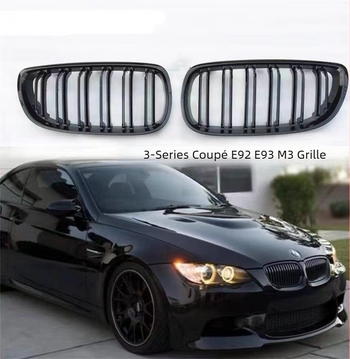 BMW E90/E92/E93 első hűtőmaszk (2005-2012) – ABS műanyag; beépítés a lökhárítóba; alkatrész szám 1223565