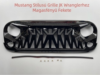 ABS műanyag radiátorgrill Wrangler JK 2007-2017, Shark stílus, középső rács, 4 kg