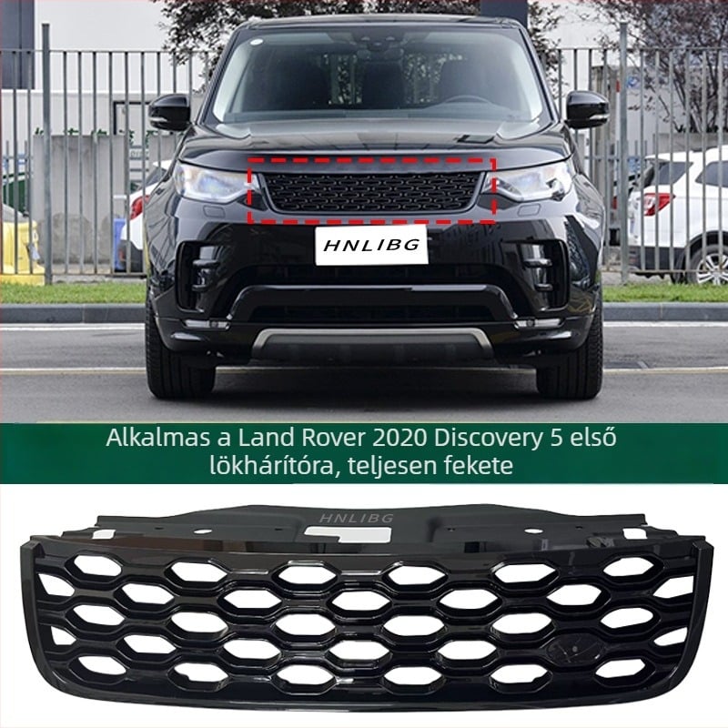 Land Rover Discovery 5 (2020) elsőrács - ABS műanyag; Lökhárítóra szerelhető; Alkatrész szám LR142424; Modellév 2020