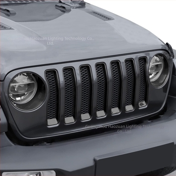 Jeep Wrangler JL 18-23 középső grillegyűrű dekoratív kiegészítő; Anyag: ABS műanyag; Szerelés: lökhárító; Kompatibilis: Wrangler JL 18-23; Tömeg: 0.5 kg; Kiegészítő kód: HZ-000841