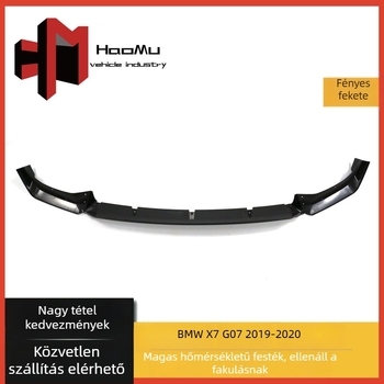 BMW X7 G07 Háromrész Front Lip Bumper Készlet — ABS Műanyag, Szénszálas Mintázat
