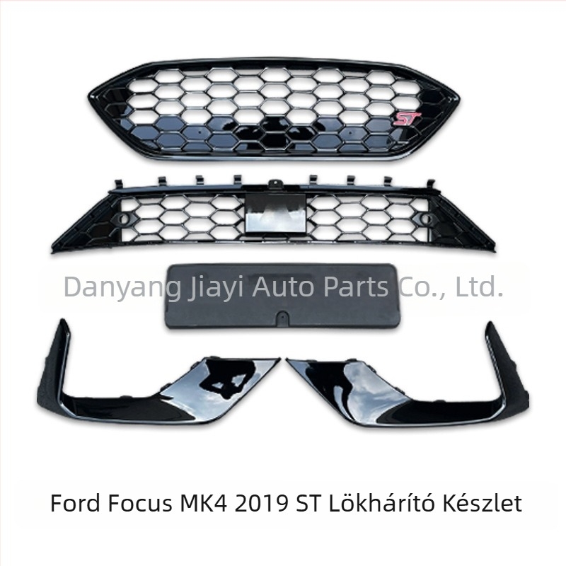 Ford Focus 2019-2020 MK4 ST Középső hűtőmaszk keret készlet – ABS műanyag, lökhárítóra szerelés