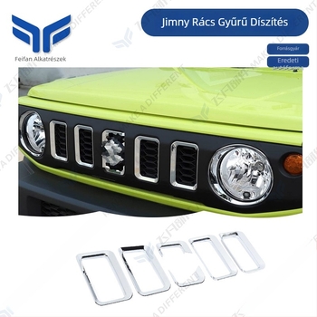 Suzuki Jimny JB64W/JB74 első grille dekoratív fedél, ABS műanyag, középső rácsra illeszkedik, 2019-2024, Feifan