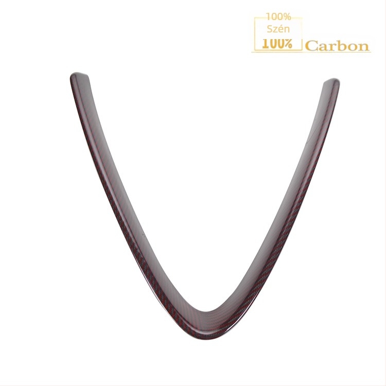 Szénszálas lökhárító középső hálózati dísz, V-alakú keret, Alfa Romeo Giulia (2016–2020)