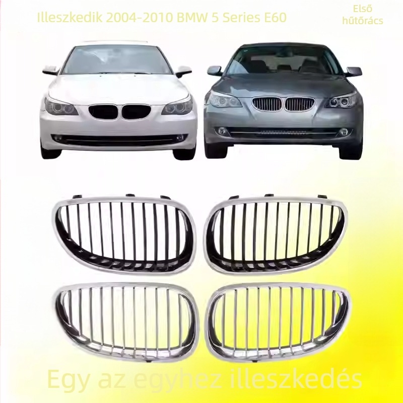 BMW 5-ös sorozat E60 első grille (2004–2010): 520, 523, 525 és 530 rácsok