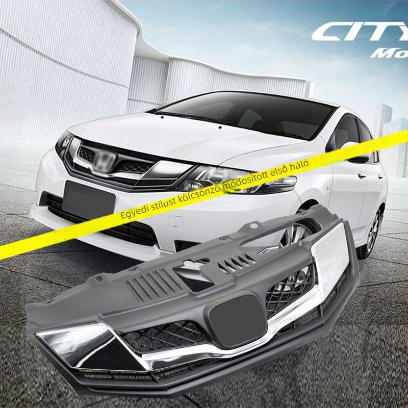 Honda Fengfan 2012–2014 első rács, ABS műanyag, elektroplattált felület, lökhárítóra szerelhető, tömeg 4,5 kg