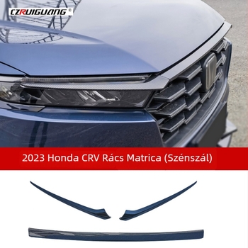 Honda CR-V 2023-hoz készült aerokit: első rács lamellákkal, első spoiler és radiátor-keret (Anyag: ABS műanyag • Beépítés: radiátor • Méretek: 115 cm × 25 cm × 18 cm • Modell: 2023 Honda CR-V)
