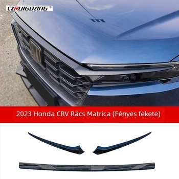 Honda CR-V 2023-hoz készült aerokit: első rács lamellákkal, első spoiler és radiátor-keret (Anyag: ABS műanyag • Beépítés: radiátor • Méretek: 115 cm × 25 cm × 18 cm • Modell: 2023 Honda CR-V)