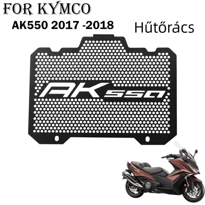 Fémből készült radiátorvédő háló Kymco Guangyang AK550-hoz (2017-2018)