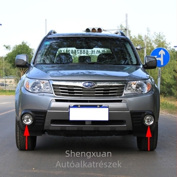 Köd lámpa keret Subaru Foresterhez 08-12 – ABS műanyag, lökhárítóra szerelhető, elektroplakkolt fényes gyűrű, kiegészítő szám 57731SC000