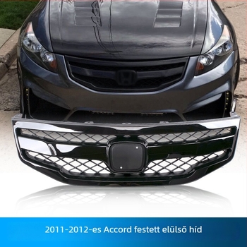 Honda Accord 2011-2012-hez elöl található radiátor rács (ABS műanyag, lökhárítóhoz szerelhető, alkatrész-szám 71121-ta1-bc01)