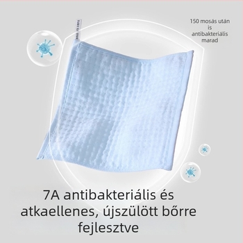 Pea Pod baba 100% pamut géz négyszögletes törölköző, nyálkendő és baba arcát törlő törölköző, puha négyszögletes törölköző, A osztály
