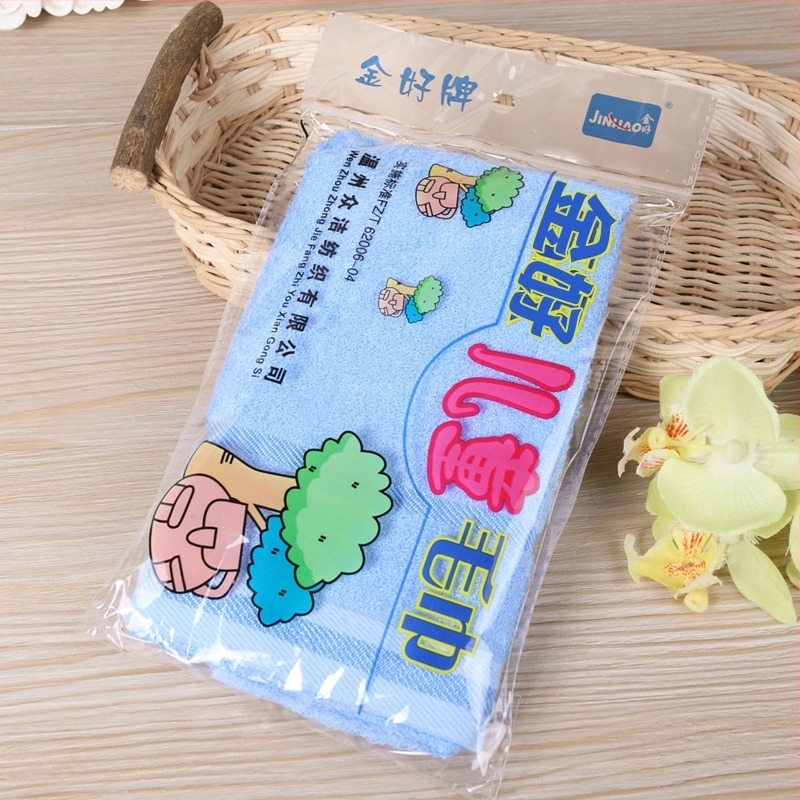 Gyerekeknek szóló bambuszrost törölköző – arcra való, puha és nedvszívó, 14-szálas fonal, Gold good márka, kevesebb mint 50 g