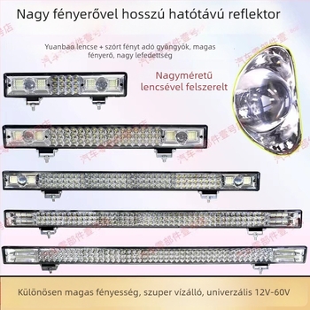 LED spotlámpa autókhoz és teherautókhoz, 12V, 30W, alumínium ház, rendkívül fényes