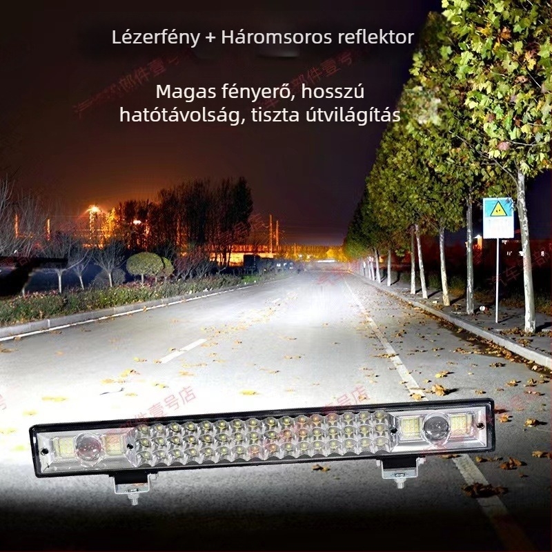 LED spotlámpa autókhoz és teherautókhoz, 12V, 30W, alumínium ház, rendkívül fényes