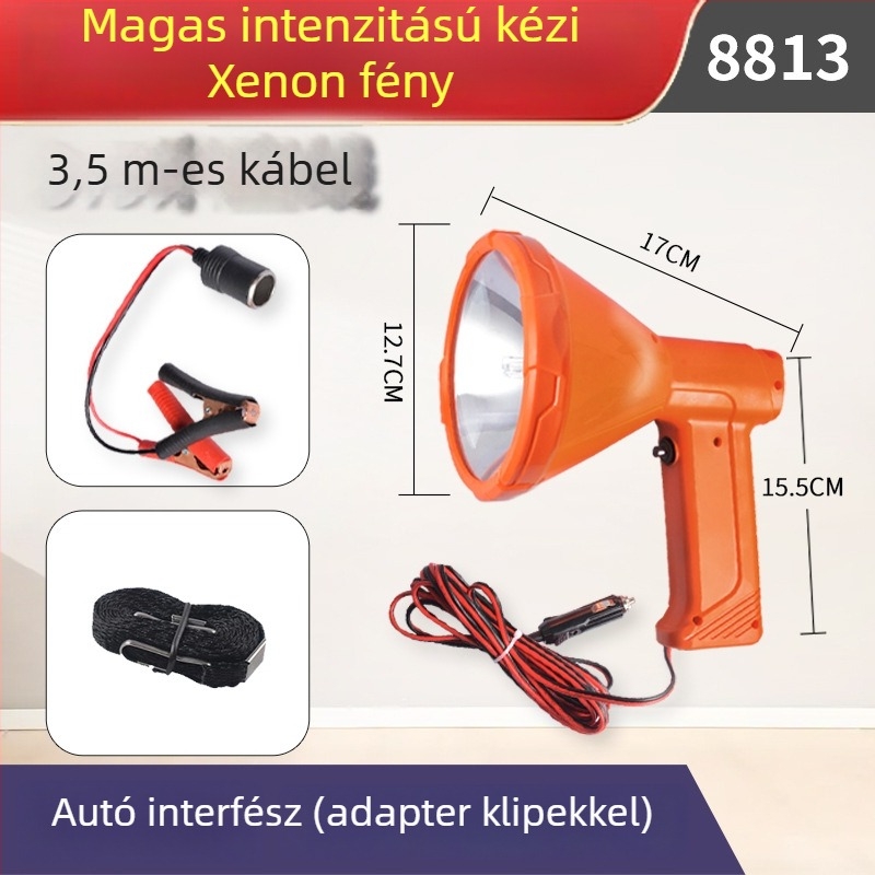Ksenonkeresőfény kültéri használatra (12V, 200W, 6–12 óra)