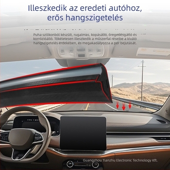 Színes műszerfal-ambient fény, vezeték nélküli, rejtett telepítés az első szélvédőn
