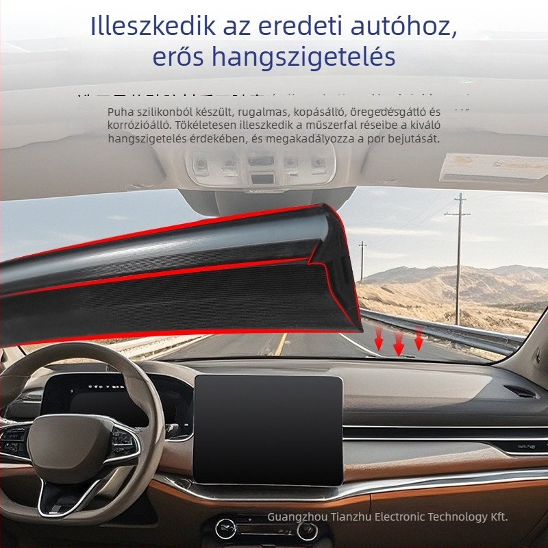 Színes műszerfal-ambient fény, vezeték nélküli, rejtett telepítés az első szélvédőn