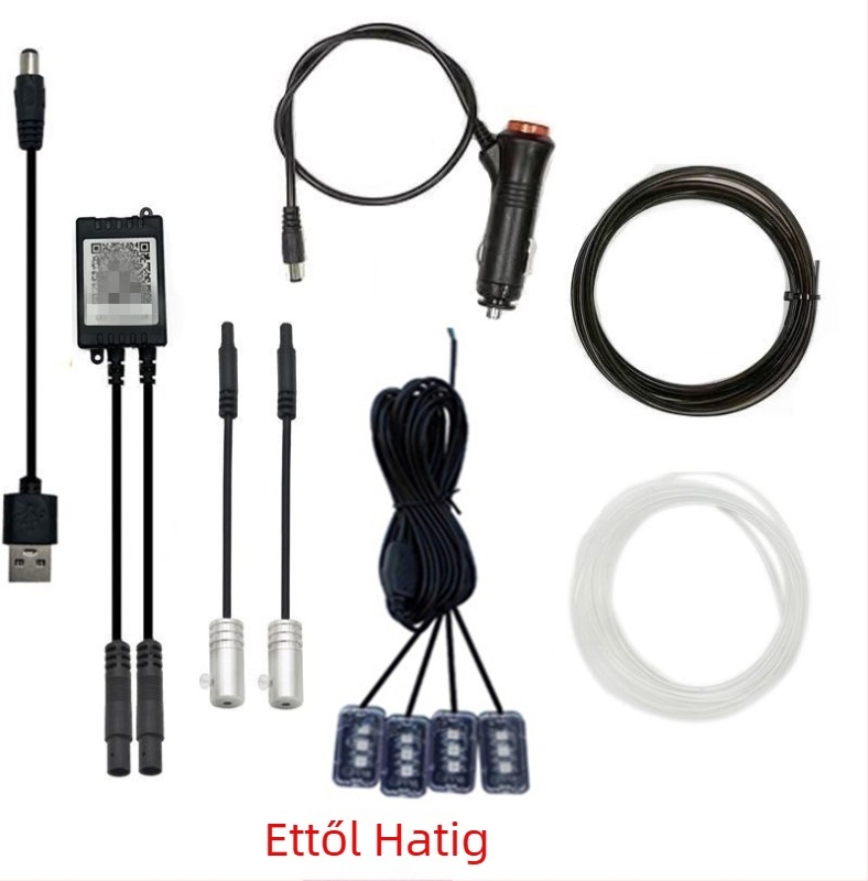 LED környezeti fény Tesla Model 3/Y-hoz – központi műszerfal, optikai szál, 12-24V, 0.3A, modell 20220525