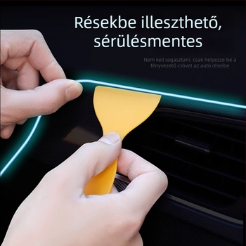 USB LED belső hangulatvilágítás autóhoz – több színű fény a műszerfalhoz és középső konzolhoz
