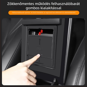 Tesla Model 3/Y középső kartámasz tároló doboz, műanyag, modell F356, súly 0,1 kg