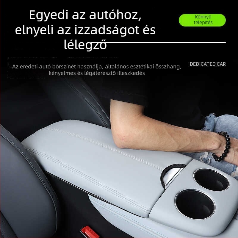 Bőr központi tároló rekesz fedél az oldaltámaszhoz, belső tömés, Eredet: Guangzhou, gyári színhez illeszkedő kivitel, különböző modellekhez