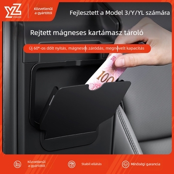 Tesla Model 3/Y központi kartámasz tároló doboz – műanyag belső szervező, Model 3/Y kompatibilis, beépítés kár nélkül