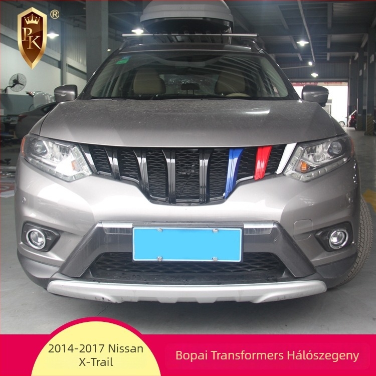 ABS első lökhárító grilles dekorációs csík Nissan X-Trail (16) – anyag: ABS; szerelés: lökhárító; modellév: 16; tömeg: 3,1 kg