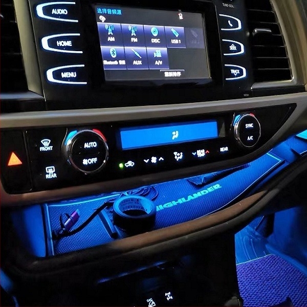 Toyota Highlander középkonzol környezeti világítási készlet (2015–2021) — Starry Sky, Japánból származó műanyagok