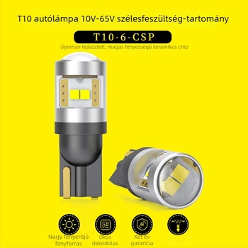 Autó belső LED olvasólámpa, CSP T10, 3W, 10–28V, 350 lm, 6000–6500K