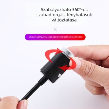 Lézerfényes belső autó lámpa – Car Starlight modell, alumínium ötvözet, 5 V, 0,15 W, élettartam 10000 h